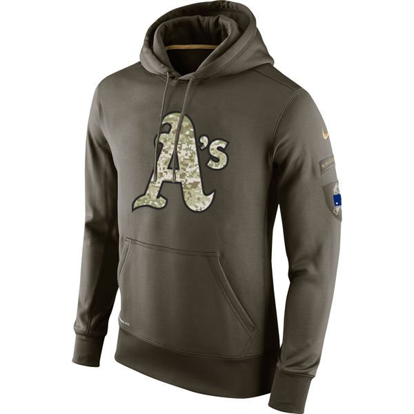 Oakland Athletics Salute To Service Olive Hoodie