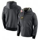 Philadelphia Eagles Salute to Service Therma Performance Hoodie - Anthracite