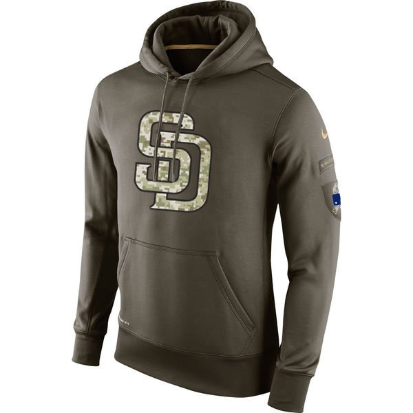 San Diego Padres Salute To Service Olive Hoodie
