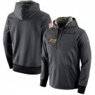 Tampa Bay Buccaneers Salute to Service Therma Performance Hoodie - Anthracite