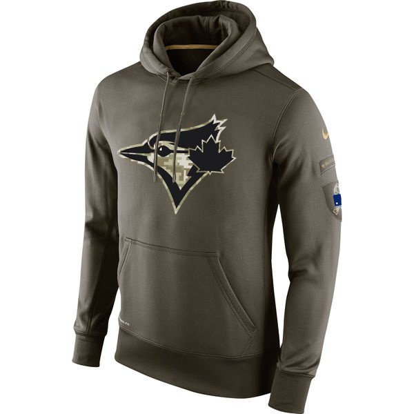 Toronto Blue Jays Salute To Service Olive Hoodie