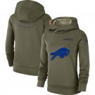 Women's Buffalo Bills 2018 Olive Salute to Service Therma Pullover Hoodie