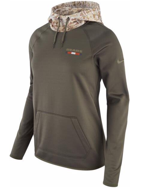 Women's Chicago Bears Salute to Service Therma-FIT Performance Hoodie