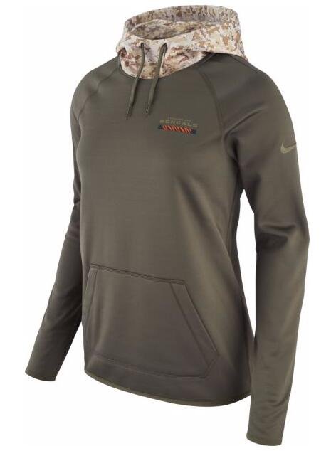 Women's Cincinnati Bengals Salute to Service Therma-FIT Performance Hoodie