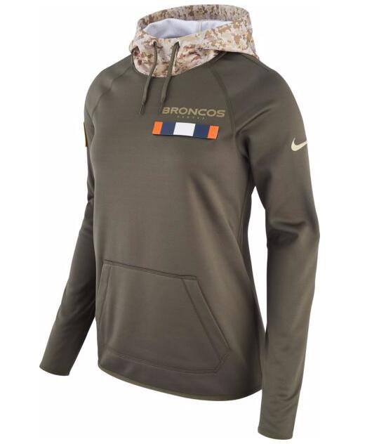 Women's Denver Broncos Salute to Service Therma-FIT Performance Hoodie