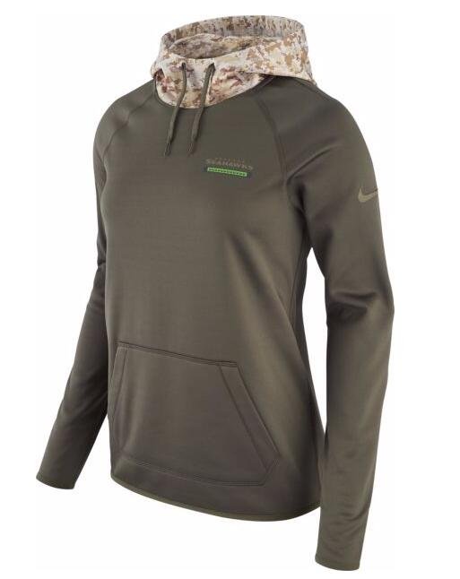 Women's Seattle Seahawks Salute to Service Therma-FIT Performance Hoodie