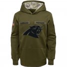 Carolina Panthers Youth Salute to Service Pullover Hoodie - Olive