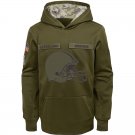 Cleveland Browns Youth Salute to Service Pullover Hoodie - Olive
