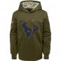 Houston Texans Youth Salute to Service Pullover Hoodie - Olive