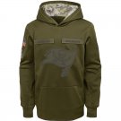 Tampa Bay Buccaneers Youth Salute to Service Pullover Hoodie - Olive