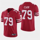 Men's 49ers Bob St. Clair Red Stitched Limited Retired Player Jersey