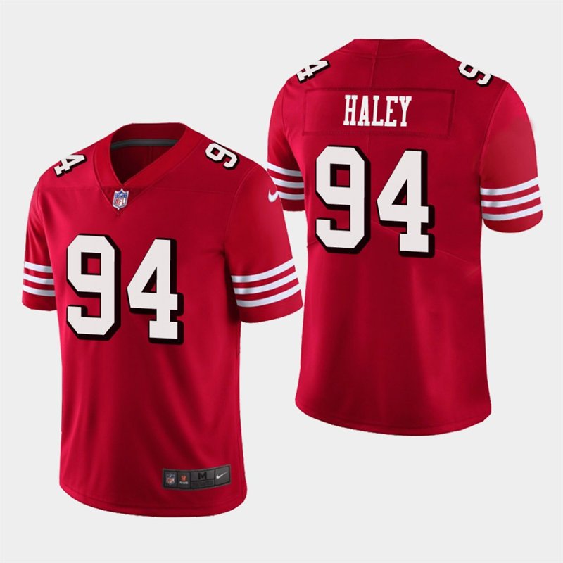 Men's 49ers Charles Haley Red Stitched Limited Jersey