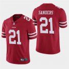 Men's 49ers Deion Sanders Red Stitched Limited Retired Player Jersey