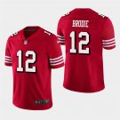 Men's 49ers John Brodie Red Stitched Limited Jersey