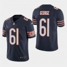 Men's Bears Bill George Navy Stitched Limited Jersey
