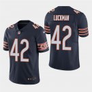Men's Bears Sid Luckman Navy Stitched Limited Jersey
