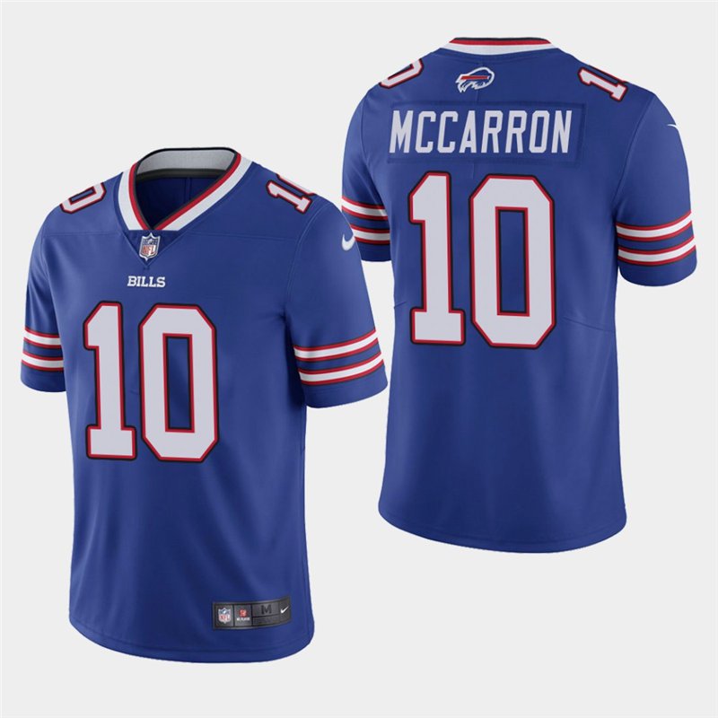 Men's Bills Aj Mccarron Royal Stitched Limited Jersey