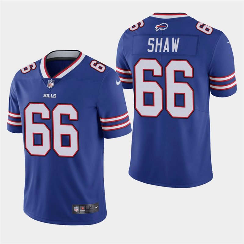 Men's Bills Billy Shaw Royal Stitched Limited Jersey
