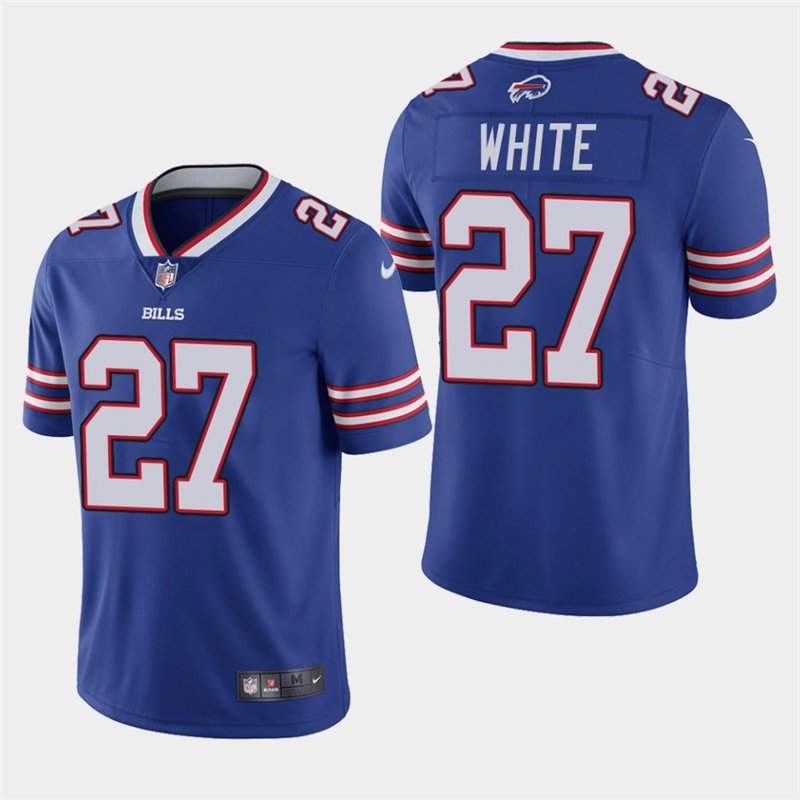 Men's Bills Tre'Davious White Royal Stitched Limited Jersey