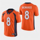 Men's Broncos Brandon Mcmanus Orange Stitched Limited Jersey