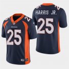 Men's Broncos Chris Harris Jr. Navy Stitched Limited Jersey