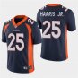 Men's Broncos Chris Harris Jr. Navy Stitched Limited Jersey