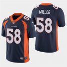 Men's Broncos Von Miller Navy Stitched Limited Jersey