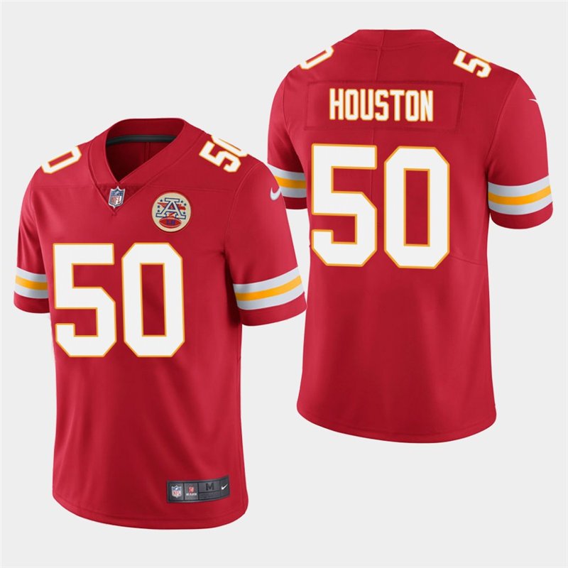 Men's Chiefs Justin Houston Red Stitched Limited Jersey