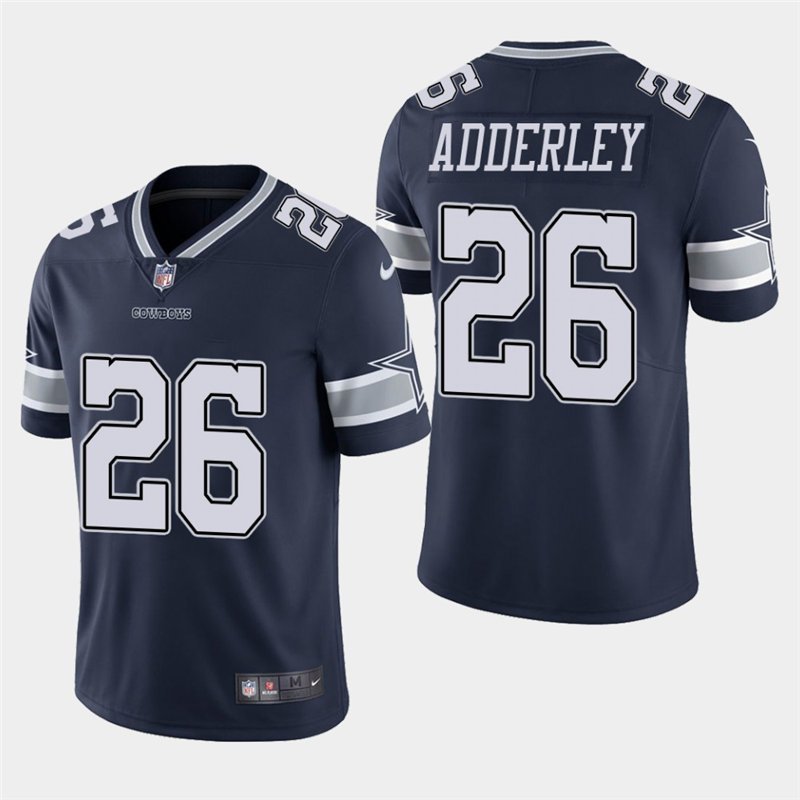 Men's Cowboys Herb Adderley Navy Stitched Limited Retired Player Jersey