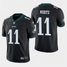 Men's Eagles Carson Wentz Black Stitched Limited Jersey