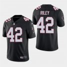 Men's Falcons Duke Riley Black Stitched Limited Jersey