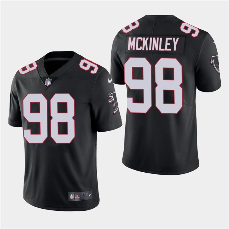 Men's Falcons Takkarist Mckinley Black Stitched Limited Jersey