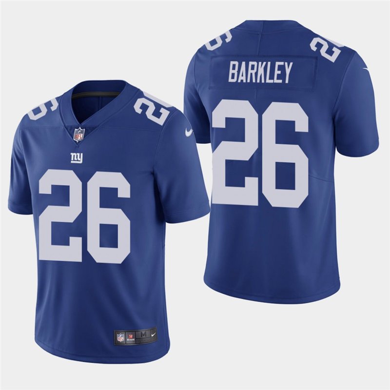Men's Giants Saquon Barkley Royal Stitched Limited Jersey