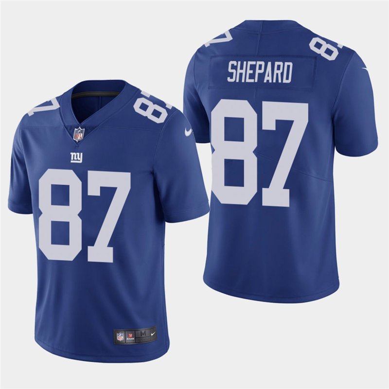 Men's Giants Sterling Shepard Royal Stitched Limited Jersey