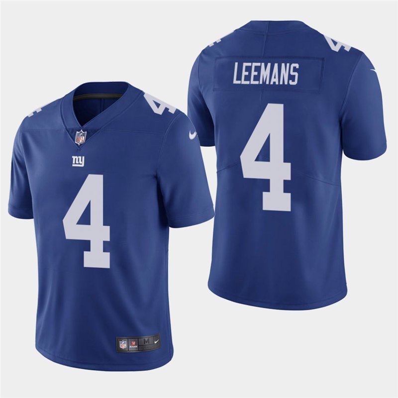 Men's Giants Tuffy Leemans Royal Stitched Limited Retired Player Jersey