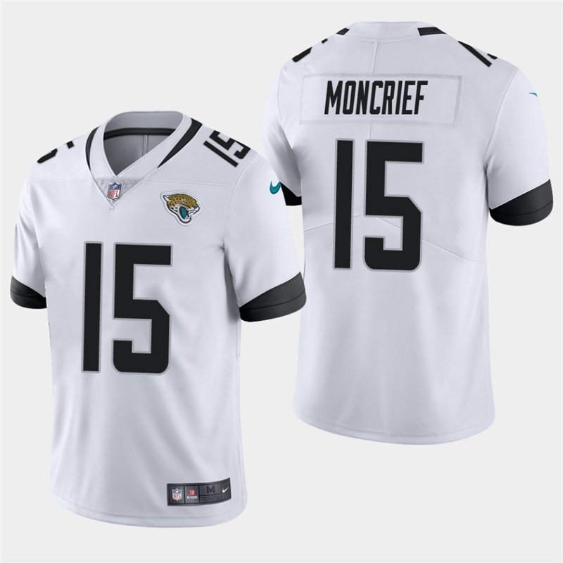 Men's Jaguars Donte Moncrief White Stitched Limited Jersey