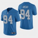 Men's Lions Ezekiel Ansah Blue Stitched Limited Jersey