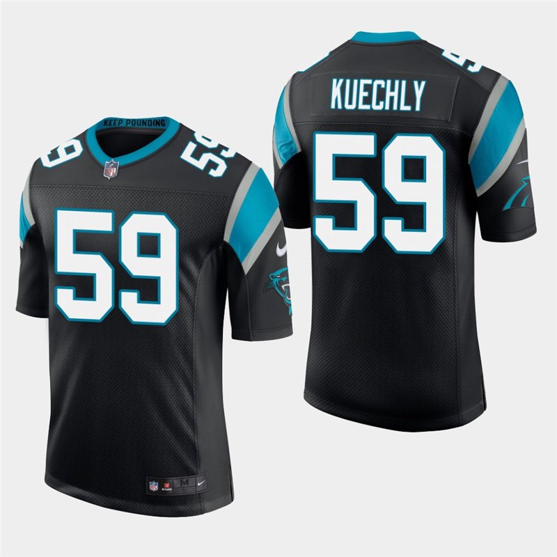 Men's Panthers Luke Kuechly Black Stitched Limited Jersey