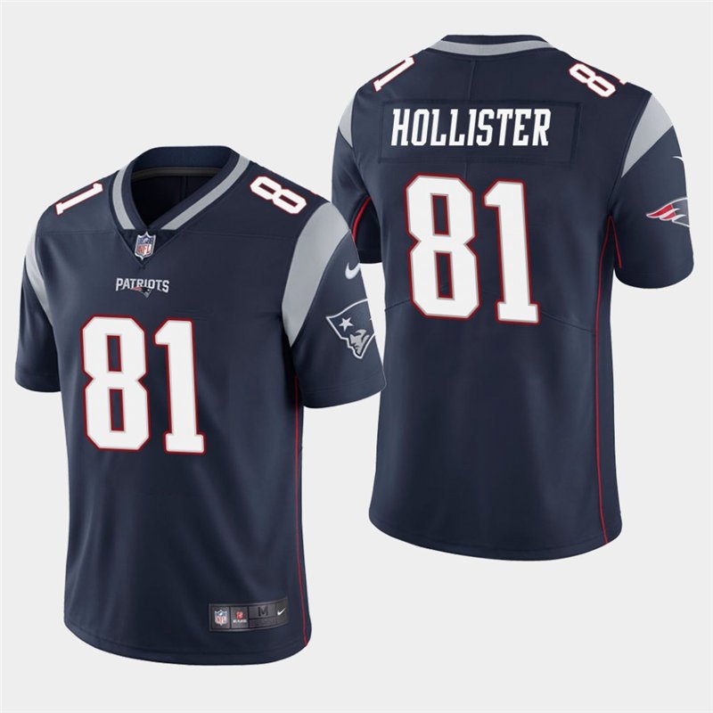 Men's Patriots Eric Decker Navy Stitched Limited Jersey