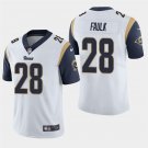 Men's Rams Marshall Faulk White Stitched Limited Jersey