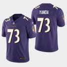 Men's Ravens Marshal Yanda Purple Stitched Limited Jersey