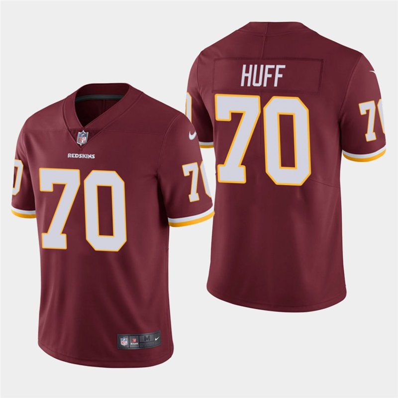 Men's Redskins Sam Huff Burgundy Stitched Limited Retired Player Jersey