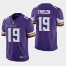 Men's Vikings Adam Thielen Purple Stitched Limited Jersey