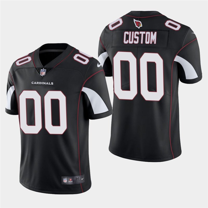 Arizona Cardinals #00 Custom Name And Number Black Stitched Limited Jersey