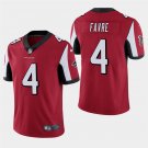 Atlanta Falcons #4 Brett Favre Red Stitched Limited Jersey