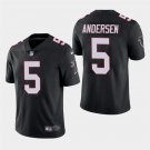 Atlanta Falcons #5 Morten Andersen Black Stitched Limited Jersey