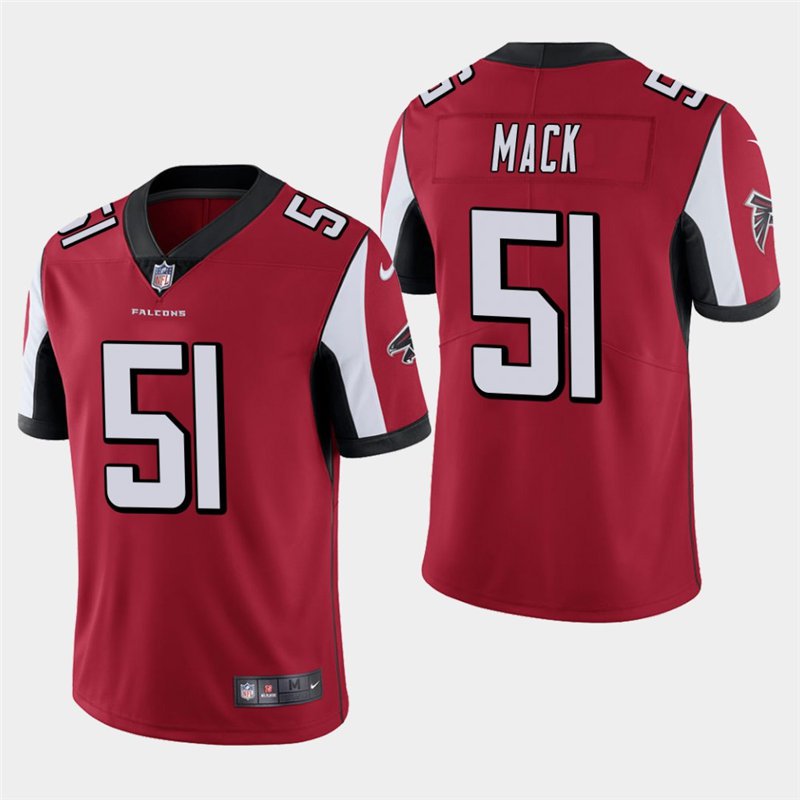 Atlanta Falcons #51 Alex Mack Red Stitched Limited Jersey
