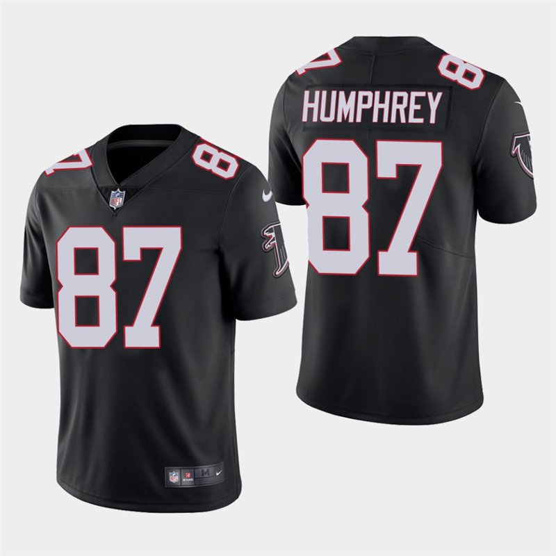 Atlanta Falcons #87 Claude Humphrey Black Stitched Limited Jersey