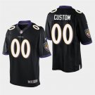 Baltimore Ravens #00 Custom Name And Number Black Stitched Limited Jersey