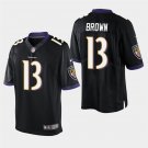 Baltimore Ravens #13 John Brown Black Stitched Limited Jersey